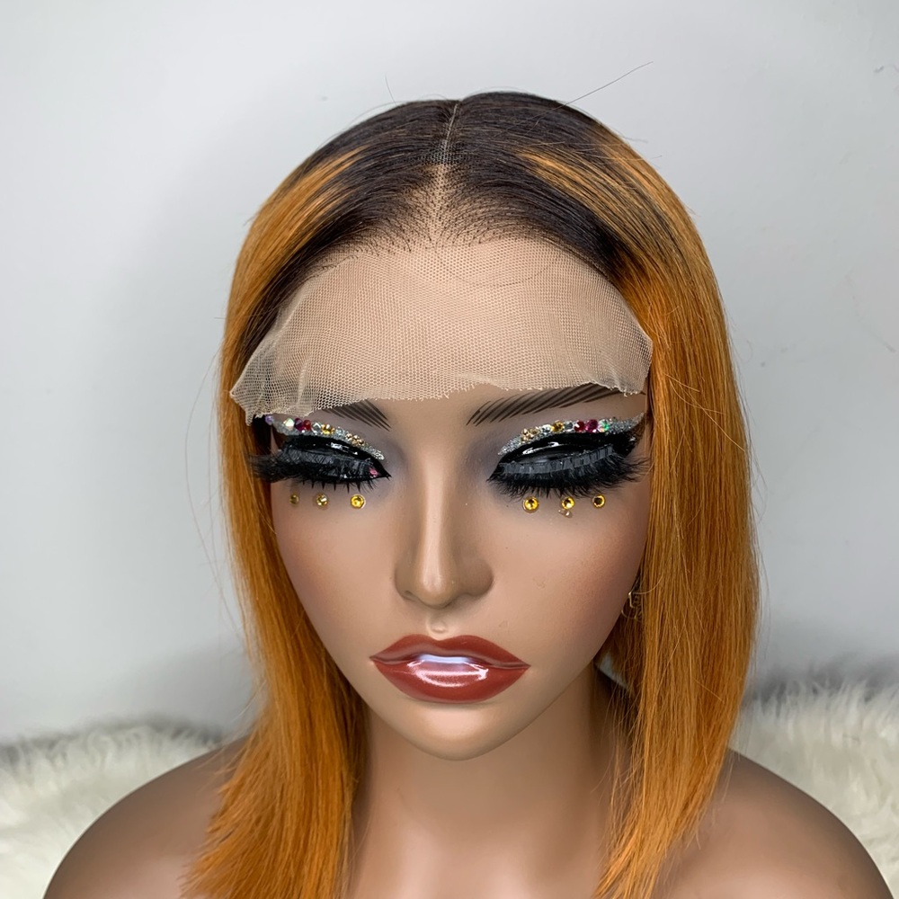 Vibrant Orange Lace Front Wig